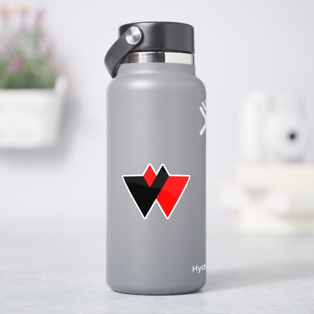 Adesivo Monograma de Letra W Moderna (HidroFlask)