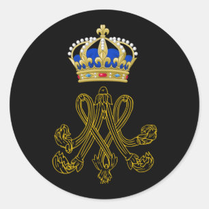 Adesivo Monograma de Marie Antoinette