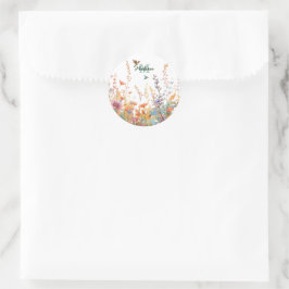 Adesivo Monograma de Nome Personalizado com Flores Silvest