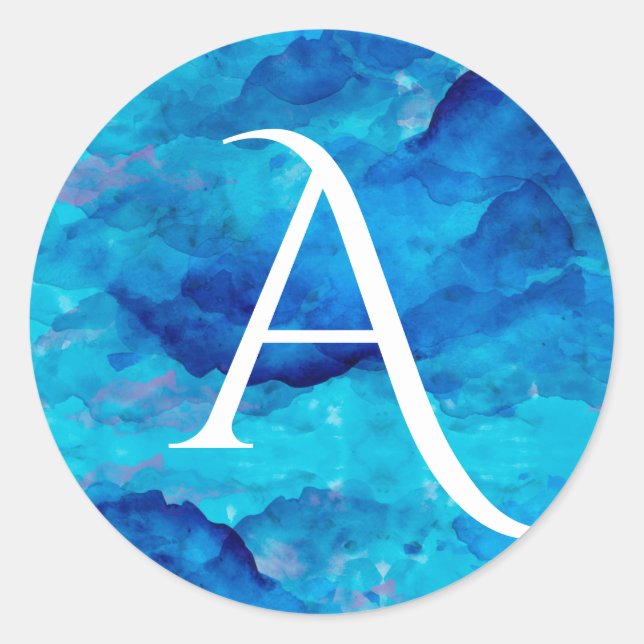 Adesivo Monograma de Nuvem de Apphire (Frente)