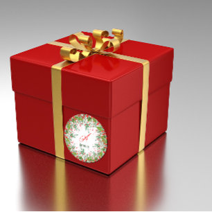 Adesivo Monograma de Ruas de Natal Vermelhos Clássicas