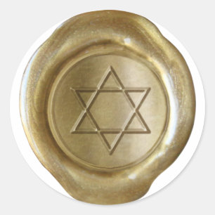 Adesivo Monograma De Selo De Cera - Dourado - Estrela De D