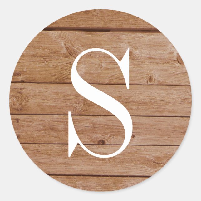 Adesivo Monograma de Textura em Palete Russo (Frente)