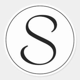 Adesivo Monograma do anel preto Bernhard Tango