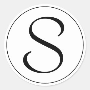 Adesivo Monograma do anel preto Bernhard Tango