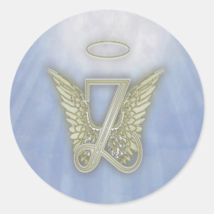 Adesivo Monograma do anjo da letra Z