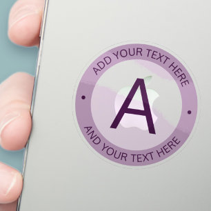 Adesivo Monograma do estilo de logotipo moderno   Puro Tra