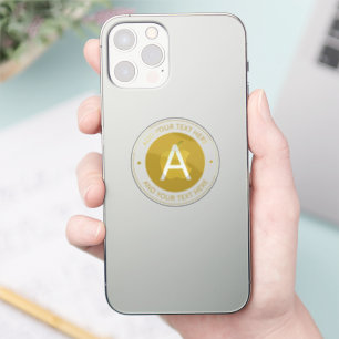 Adesivo Monograma do estilo de logotipo moderno   Transpar