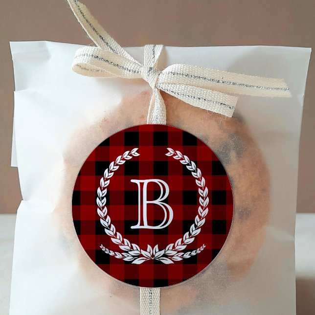 Adesivo Monograma do Padrão de Verificação de Buffalo Verm (Criador carregado)