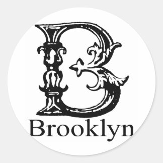 Adesivo Monograma do rico: Brooklyn