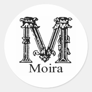 Adesivo Monograma do rico: Moira
