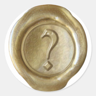 Adesivo Monograma do selo da cera - ouro - inglês velho?