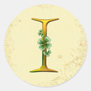 Adesivo Monograma Dourado irlandês mim