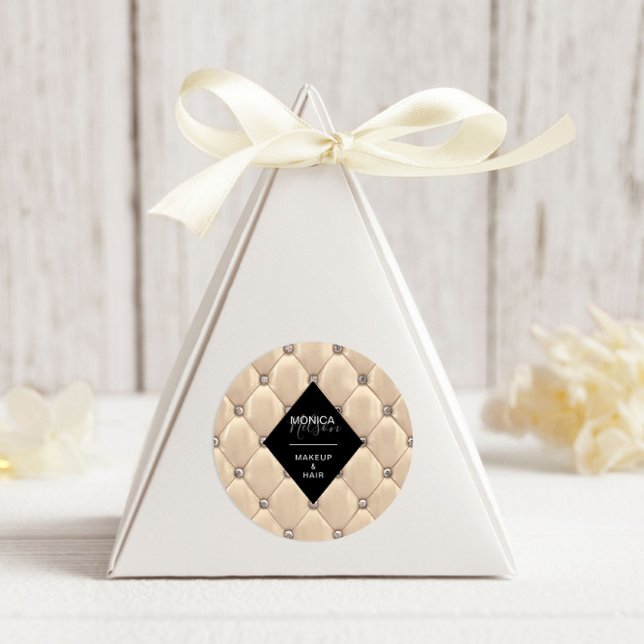 Adesivo Monograma Dourado Luxurioso Tufted (Criador carregado)