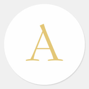 Adesivo Monograma Dourado Personalizado Profissional