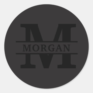 Adesivo Monograma e Nome Elegante Personalizado