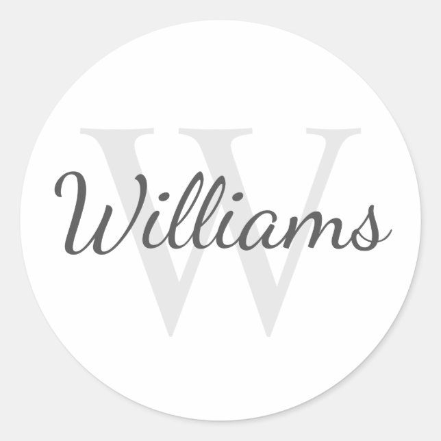 Adesivo Monograma e Nome Personalizados (Frente)