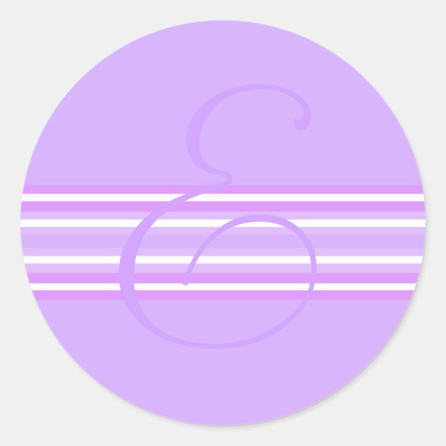 Adesivo Monograma E Sticker (Frente)