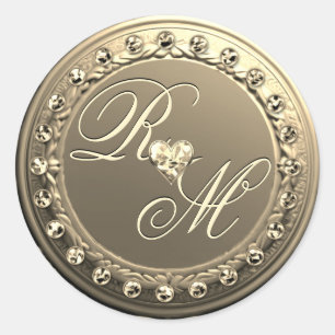 Adesivo Monograma Elegante