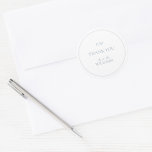 Adesivo Monograma Elegante Azul Obrigado Manuscrito Casame<br><div class="desc">Expresse sua gratidão em estilo com nosso Monograma Elegante Dusty Blue Obrigado Escrevendo o Clássico Round Sticker. Este adesivo lindamente trabalhado apresenta seu monograma em uma fonte elegante, acentuado por uma paleta azul macia que irradia calor e sofisticação. As palavras "Obrigado" são colocadas delicadamente debaixo do monograma, oferecendo uma mensagem...</div>