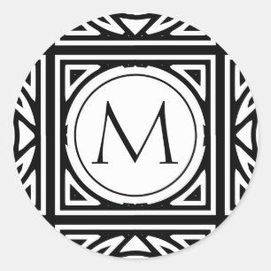 Adesivo Monograma enquadrado