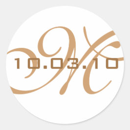 Adesivo Monograma Envelope Selo