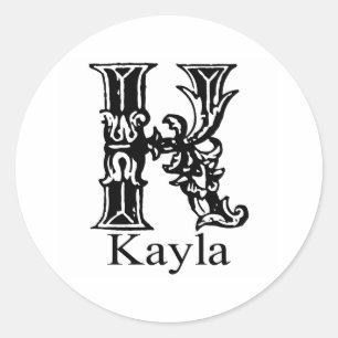 Adesivo Monograma extravagante: Kayla