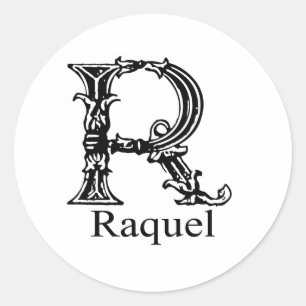 Adesivo Monograma extravagante: Raquel