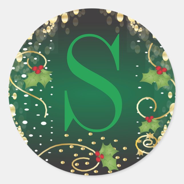 Adesivo Monograma Feliz Natal (Frente)