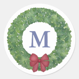 Adesivo Monograma Festivo Vermelhidão Com Arco Vermelho