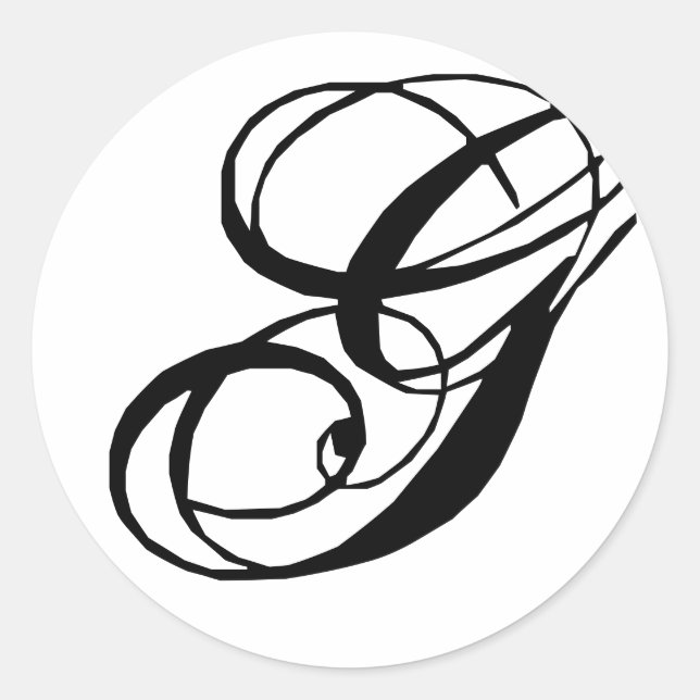 Adesivo Monograma G Vedante de Casamento (Frente)