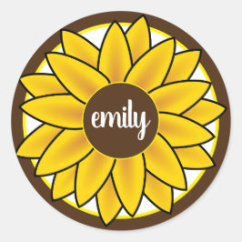 Adesivo Monograma Girassol