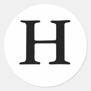 Adesivo Monograma H Selo de Casamento