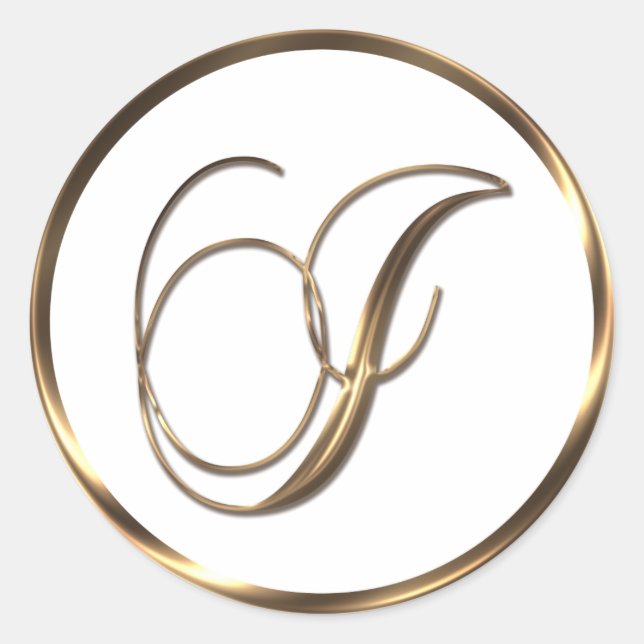 Adesivo Monograma I Faux Bronze (Frente)