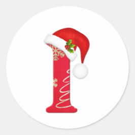 Adesivo Monograma I, Vinheta de Natal
