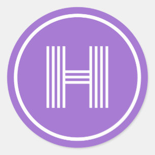 Adesivo Monograma Inicial Ametist Roxo