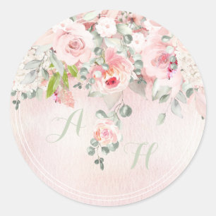 Adesivo Monograma Inicial de Blush & Blooms