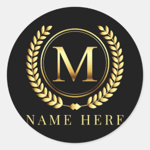 Adesivo Monograma Inicial M Letra Floral M
