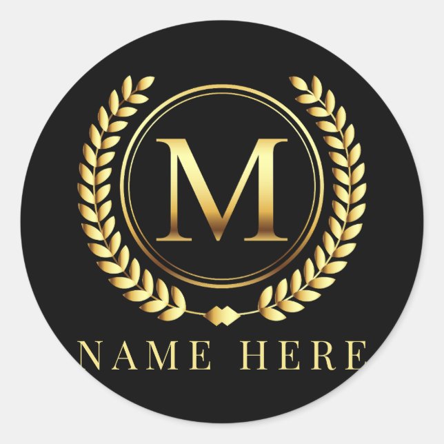 Adesivo Monograma Inicial M Letra Floral M (Frente)