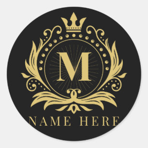 Adesivo Monograma Inicial M Letra Floral M