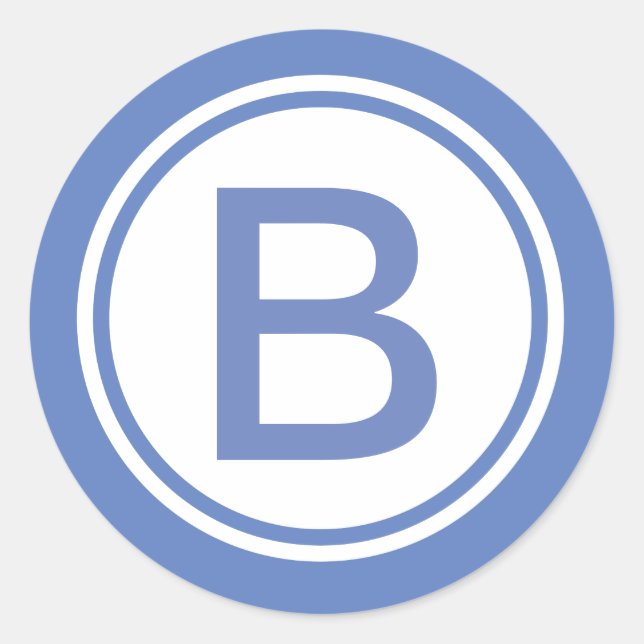 Adesivo Monograma Inicial Personalizado (Frente)