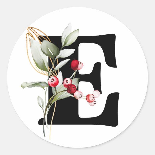 Adesivo MonOGRAMA inverno Classe alfabética búlgara Ciríli (Frente)