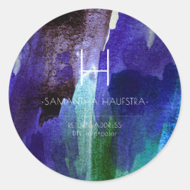 Adesivo Monograma Iridescente Indigo Brugado