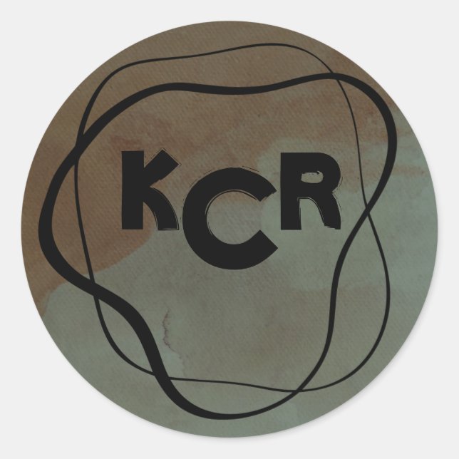 Adesivo Monograma - Lado Escuro da Lua (Frente)