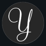 Adesivo Monograma - Letra Casada Envelope Selo Preto<br><div class="desc">Monograma - Letra Casada Envelope Selo Preto Casamento Branco Envelope Selo-Seal Preto Branco</div>