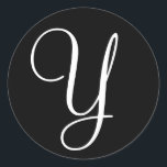 Adesivo Monograma - Letra Casada Envelope Selo Preto<br><div class="desc">Monograma - Letra Casada Envelope Selo Preto Casamento Branco Envelope Selo-Seal Preto Branco</div>