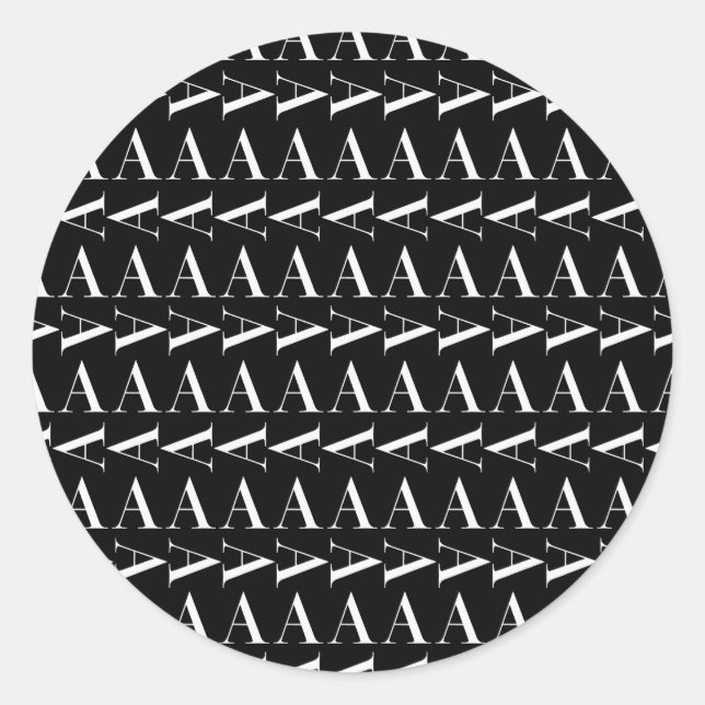 Adesivo Monograma - Letra Inicial A (Frente)