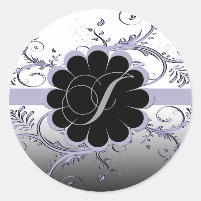 Adesivo Monograma - Letra J Violet (Frente)