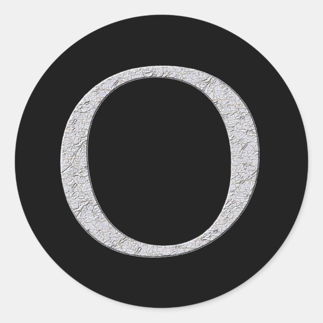 Adesivo Monograma - Letra O (Frente)