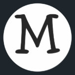 Adesivo Monograma M Vinheta de Casamento<br><div class="desc">Os presentes monográficos têm uma enorme seleção de selos de correio USPS personalizáveis, autocolantes de envelope, cartões de saudação, camisetas, chapéus, botões, ímãs e muito mais. Estes monogramas são excelente de enviar convites para casamento, Convites de festas de aniversário, anúncios de graduação, e festas de aniversário surpresa apenas para citar...</div>